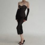 Slimming and sexy low cut lace hip skirt dress - Image 6
