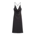 Fashionable Sexy Spaghetti Strap Polka Dot Dress - Image 2