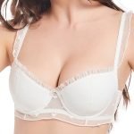 Women's Summer Sexy Thin Soft Underwire Lace Bra for Large Breasts, Minimizing and Anti-Sagging Plus Size