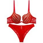 Sexy Underwear U-shaped Smooth Striped Small Chest Enlarging Gathering Bra with Side Support Plus Size - Image 5