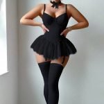 Cross-border Pure Desire Shapewear Jumpsuit with Suspender Stockings Set Erotic Lingerie Sexy Mesh Bow Suspenders Lace Dress - Image 5