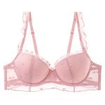 Women's Summer Sexy Thin Soft Underwire Lace Bra for Large Breasts, Minimizing and Anti-Sagging Plus Size - Image 7