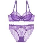 Sexy Lingerie Thin Pure Desire Lace Plus Size Women's Large Chest Minimizer Push-Up Bra - Image 8