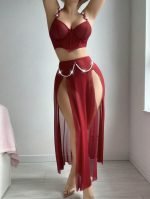 Sexy Underwear Pure Desire Transparent Mesh Slit Nightgown Wholesale Erotic Lingerie for Women - Image 10