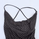 Fashionable Sexy Spaghetti Strap Polka Dot Dress - Image 3