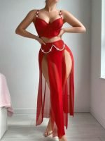 Sexy Underwear Pure Desire Transparent Mesh Slit Nightgown Wholesale Erotic Lingerie for Women - Image 9