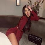 Temperament Half High Collar Long Sleeve Split Waist Dress - Image 5