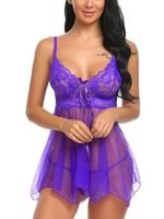 Sexy Lingerie Sexy Lingerie Front Slit Nightdress - Image 7